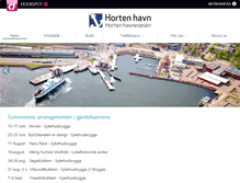 Tablet Screenshot of hortenhavn.no